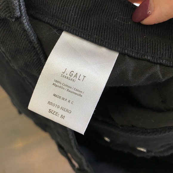 J. Galt black button fly skirt - Picture 5 of 6